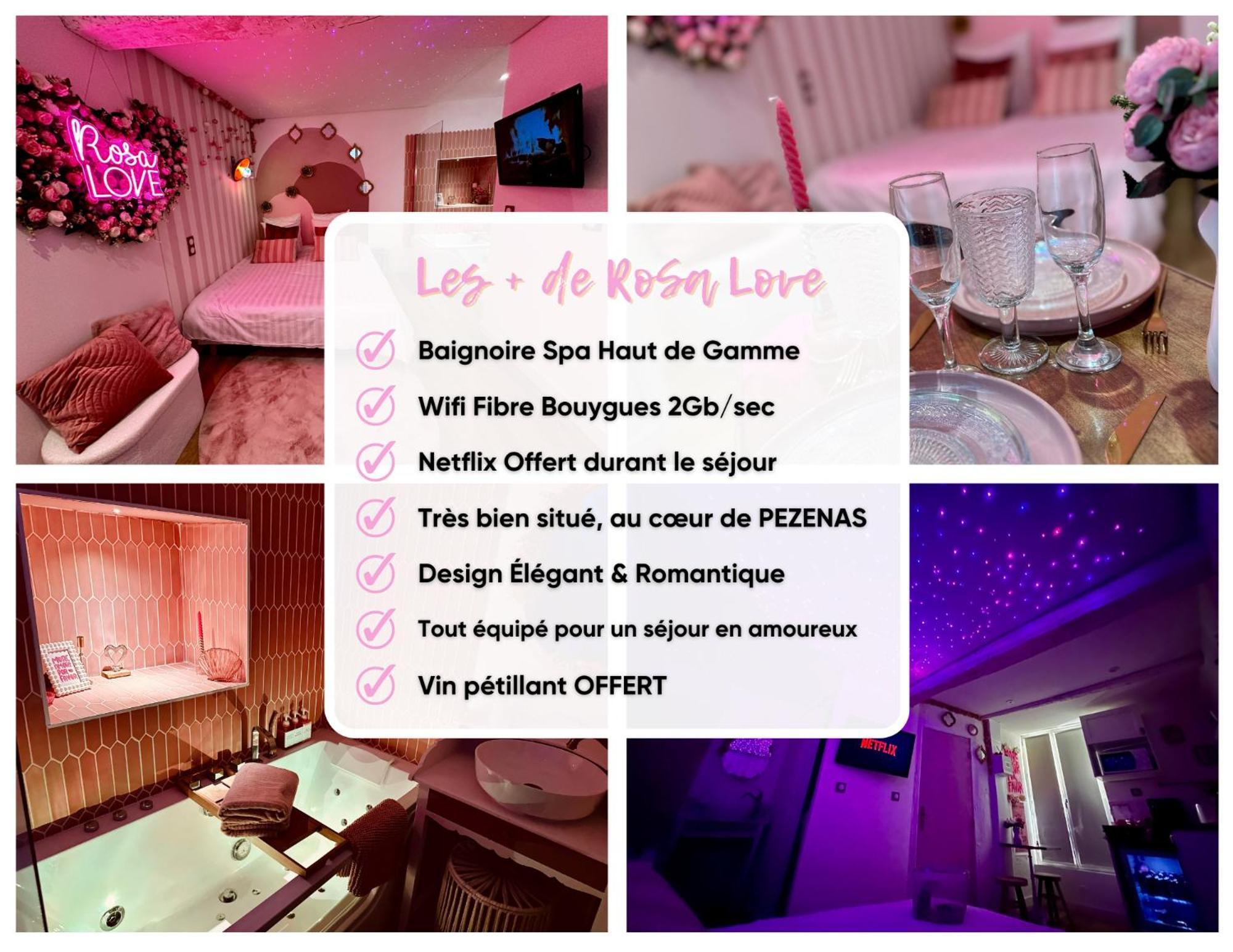 Romantic Room - Balneo - Ciel Etoile - Free Wifi - Netflix - Hyper Centre เปเซอนา ภายนอก รูปภาพ